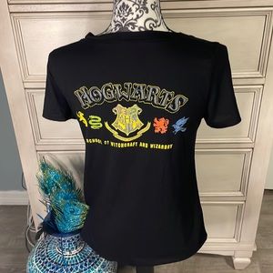 Women’s Harry Potter, canvas, Hogwarts T-shirt, small
